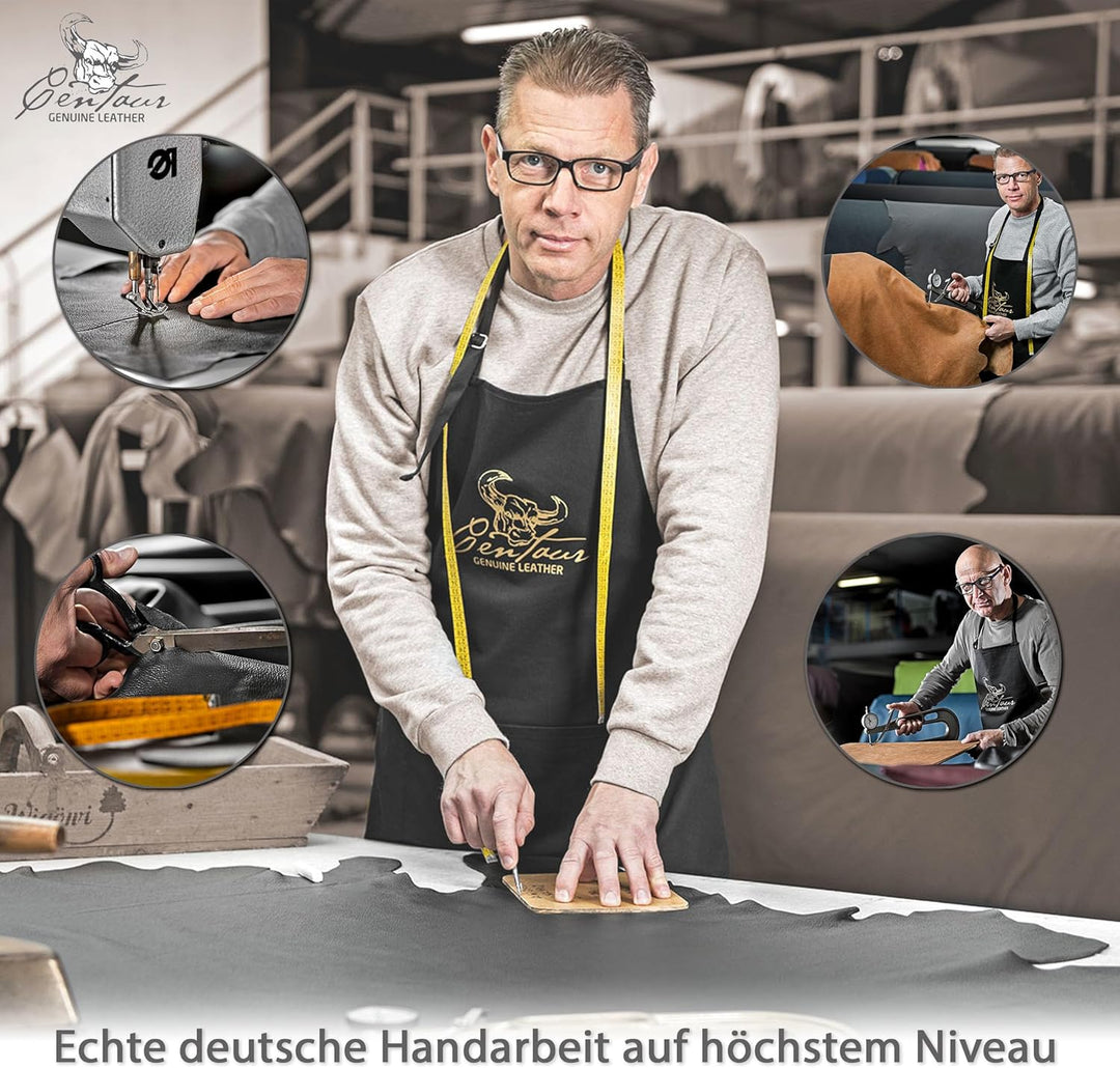 Centaur - Hochwertiges Leder Mousepad 25x18 cm (Weinrot), Weinrot