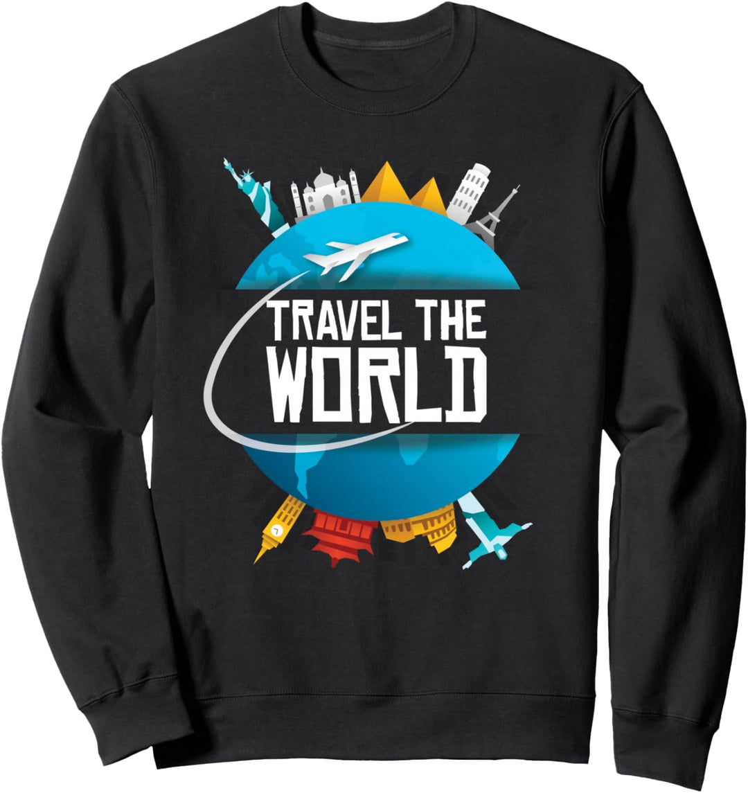 Weltreise um die Welt Geschenk für Reisende Sweatshirt