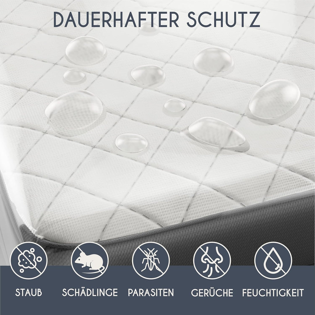 Dreamzie - Matratzenhülle 160x200cm x30cm aus Kunststoff - Aufbewahrungstasche für Matratzen -Schutz