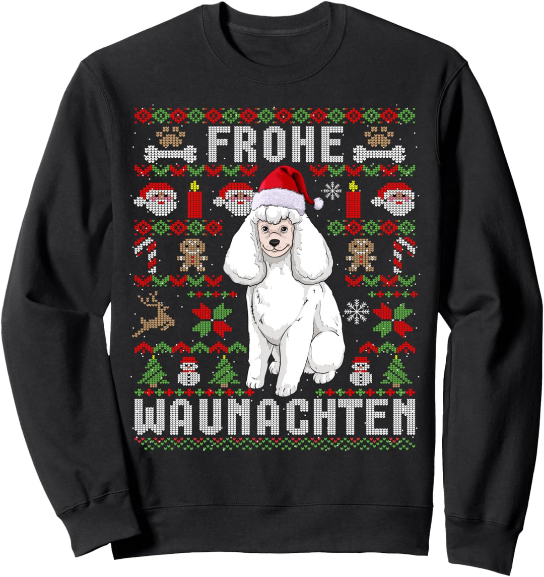 Ugly Christmas Pudel Weihnachten Hunde Geschenk Sweatshirt