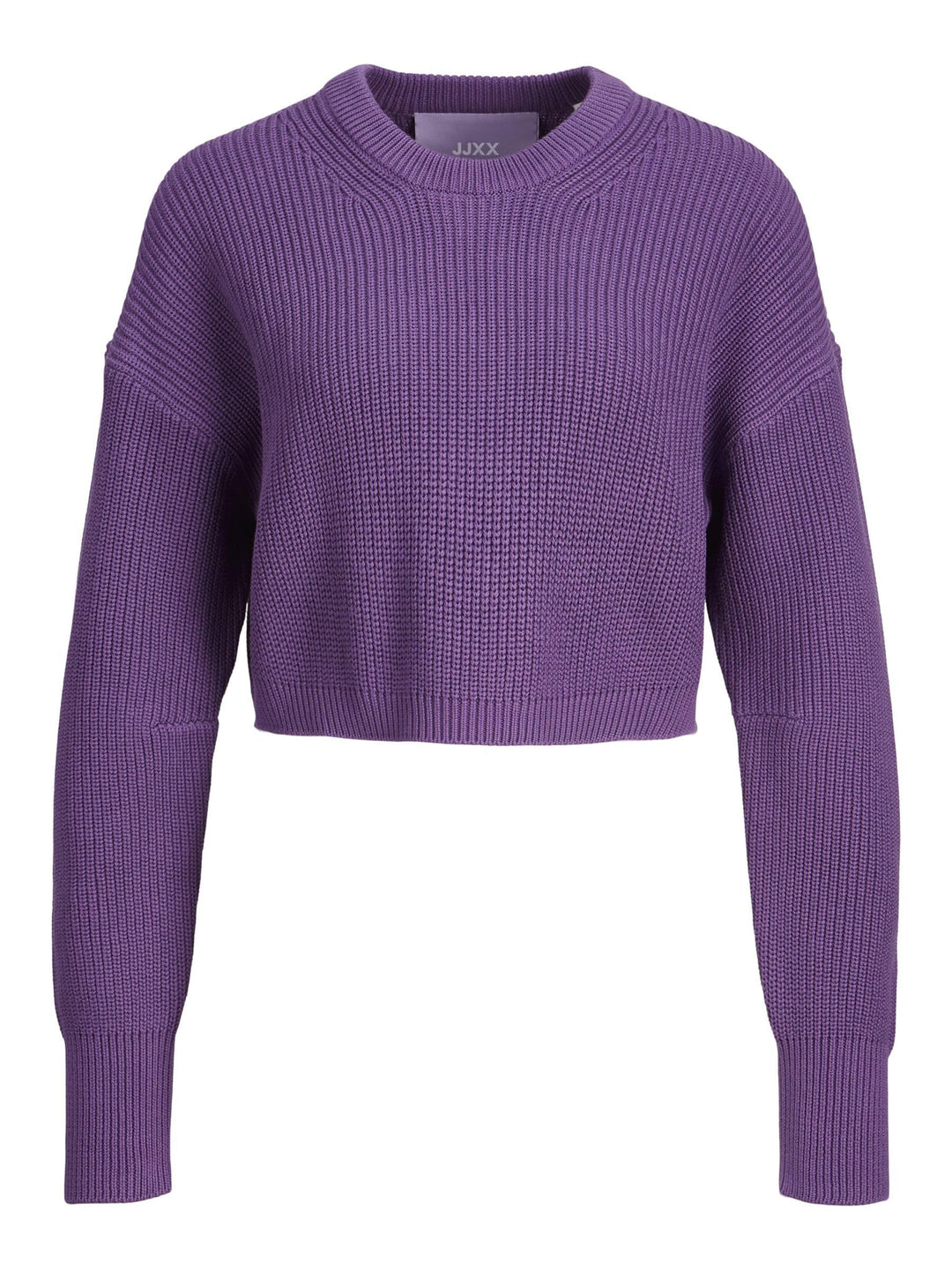 JJXX Damen Jxcarlota Ls Twist Cropped Cn Knit Pullover M Royal Lilac, M Royal Lilac
