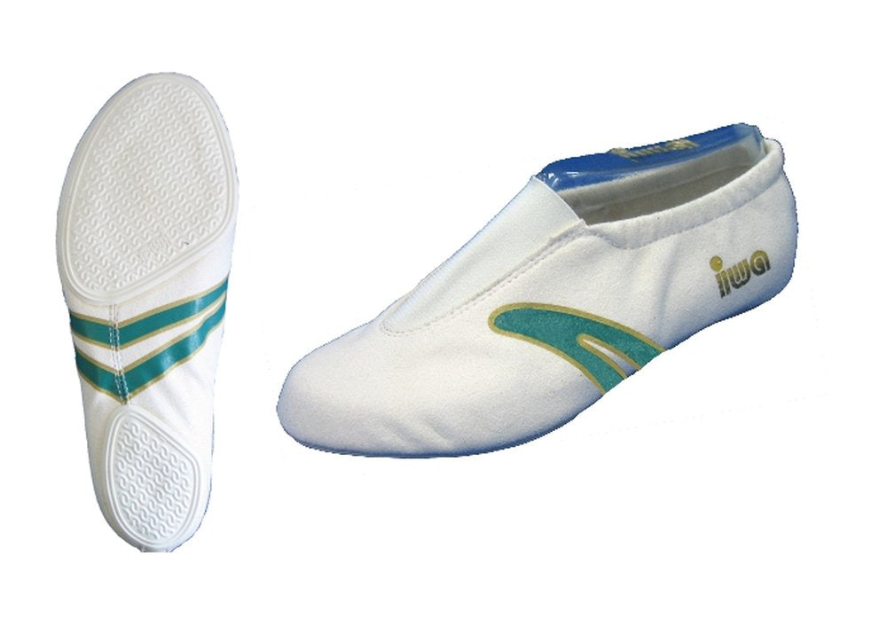 Kinderkunstturnschuhe IWA 405 27 EU Creme Grün, 27 EU Creme Grün