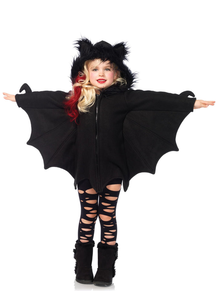 Leg Avenue C49100 - Cozy Bat Kinderkostüme, Schwarz, Grösse Large (10 -12 Jahre), Large (10 -12 Jahr