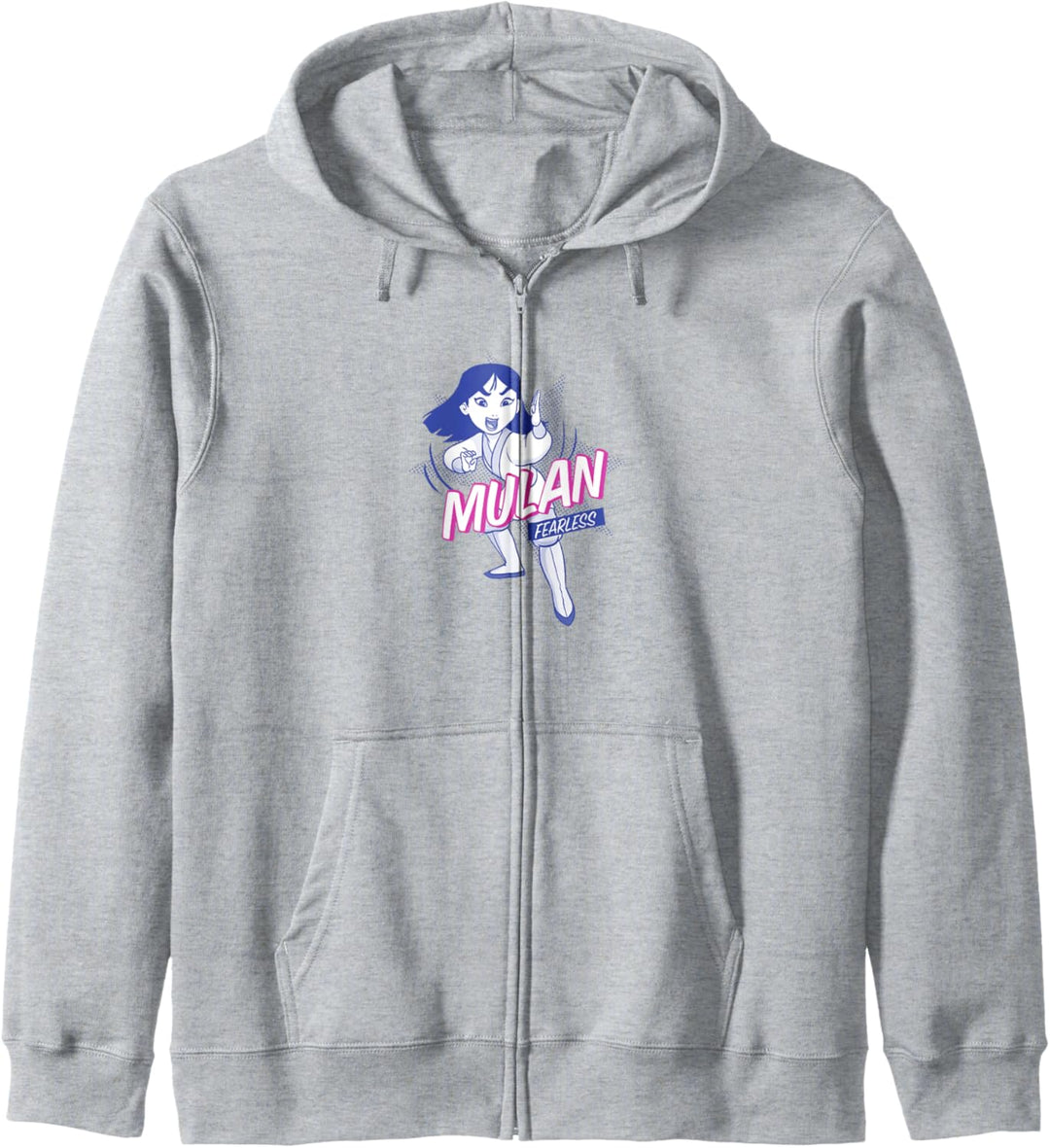 Disney Mulan Fearless Vintage Cartoon Kapuzenjacke