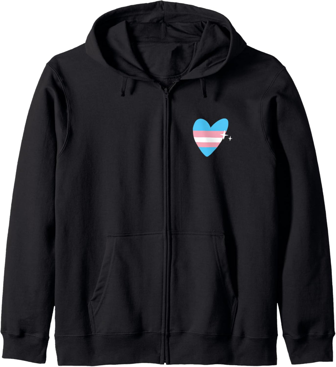 Trans Heart LGBTQ Transgender Pride Flag Kapuzenjacke