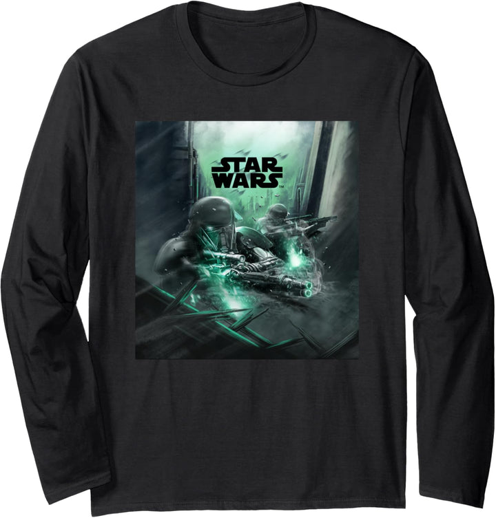 Star Wars Rogue One Death Poster Langarmshirt