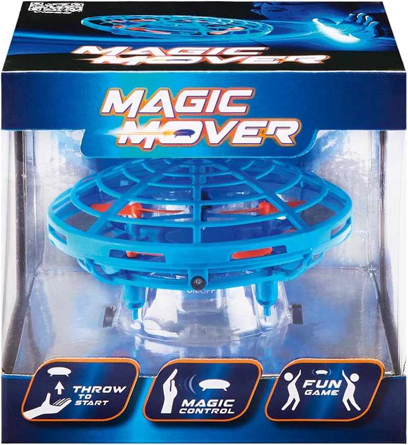 Revell Control Magic Mover Blau I Spass-Drohne mit Wurf-Start-Funktion I Steuerung durch Handbewegun