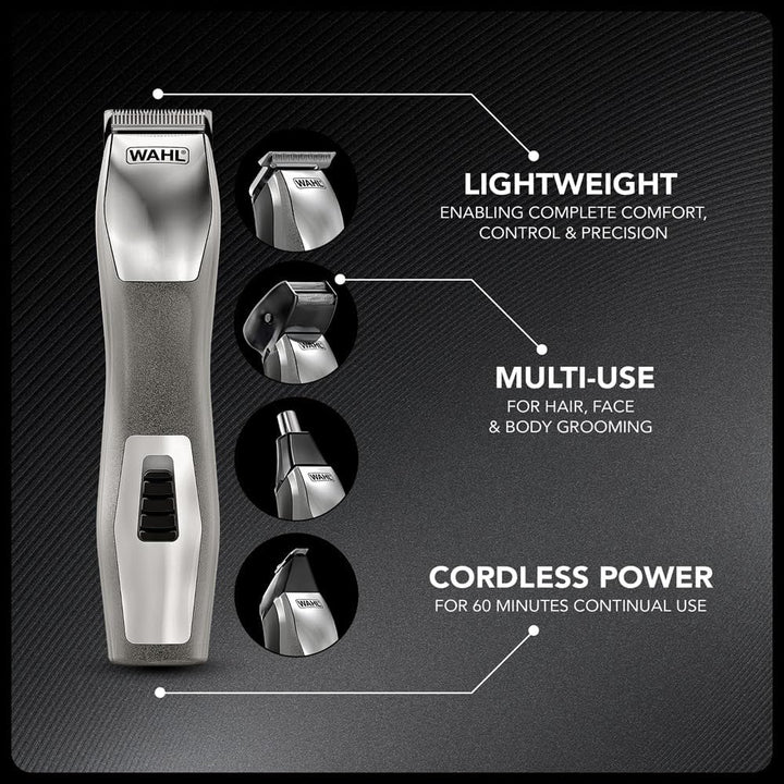 WAHL Chromium 11-in-1 Multigroomer, Augenbrauenschneider, Körpertrimmer, Barttrimmer für Männer, Sto