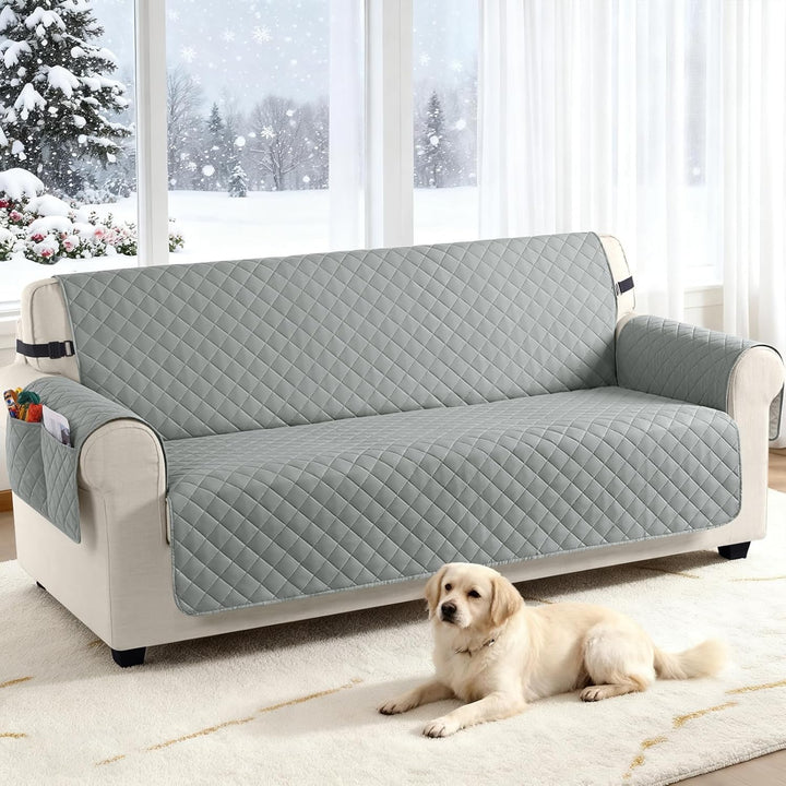 TAOCOCO Sofa Überzug, Sofabezug Wasserdicht Mit Gummiband，Wohnzimmer Anti-Rutsch Gepolsterter Sofasc