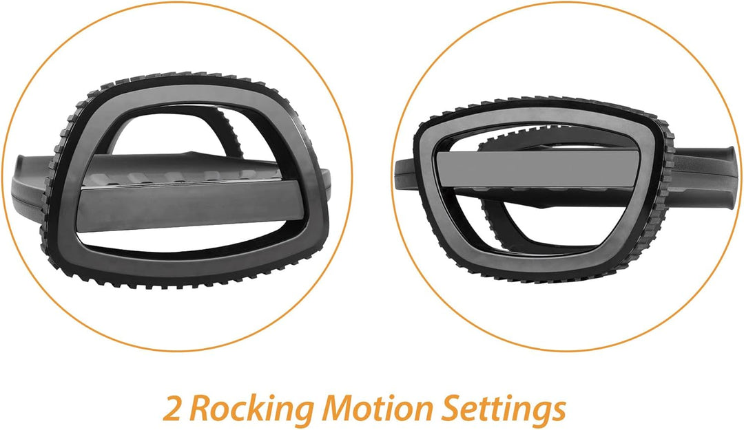Manhattan 462181 Ergonomische Fussstütze mit Schwingfunktion, Schwarz