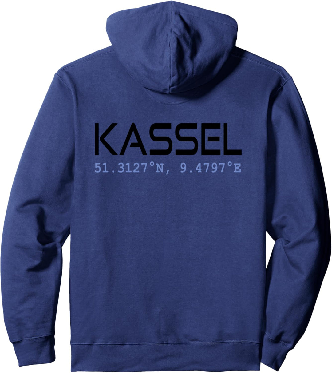 KASSEL GPS Koordinaten KASSELER KS Städte Geschenk Pullover Hoodie