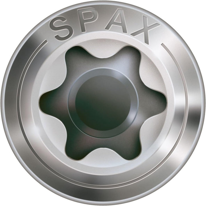 SPAX Fassade, Linsensenkkopf, T-Star plus, Cut, Teilgewinde, Edelstahl Rostfrei A2, 4,5 x 60 mm - 10