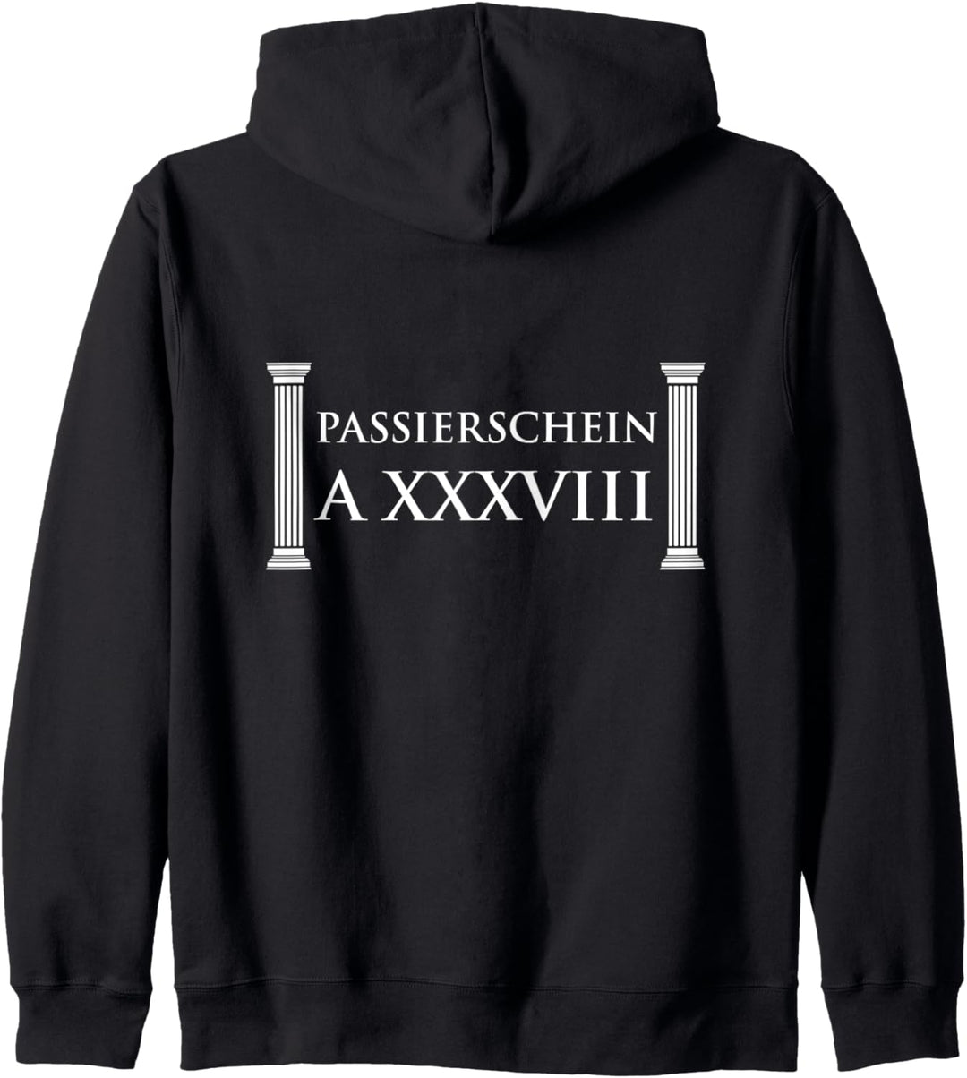 Passierschein A38 Antragsformular Ausgangssperre Demo Kapuzenjacke