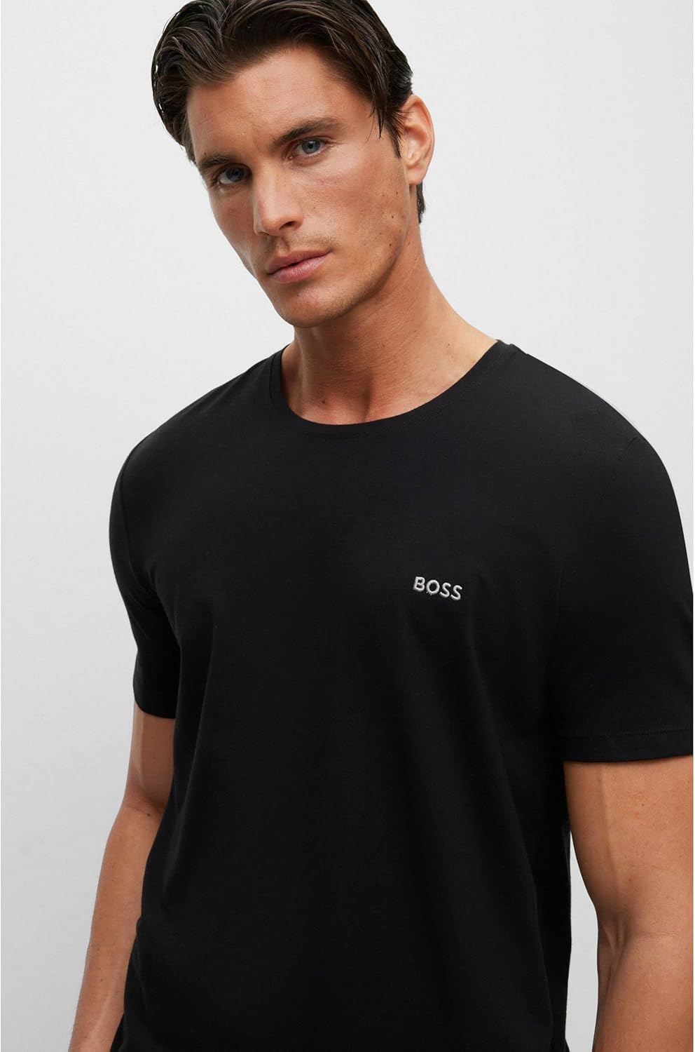 BOSS Herren Mix&Match R T-Shirt, Schwarz