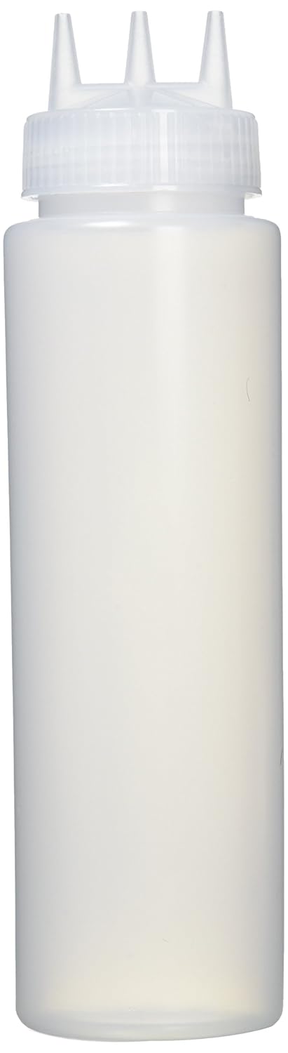 Vogue transparente Quetschflasche mit 3 Spritzdüsen 1L & transparente Quetschflasche mit 3 Spritzdüs