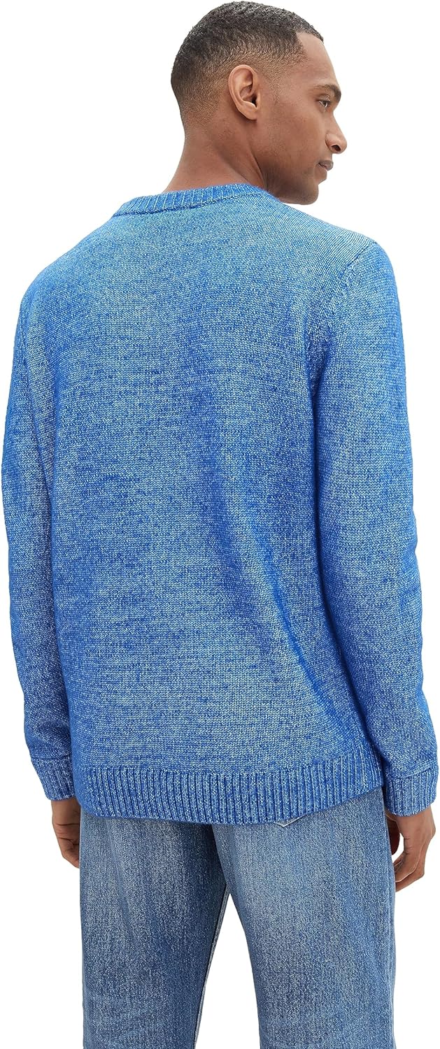 TOM TAILOR Herren Pullover XXL 34433 - Hockey Blue White Core, XXL 34433 - Hockey Blue White Core