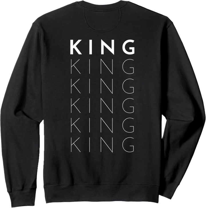 King Pärchen Partnerlook Paar Sweatshirt