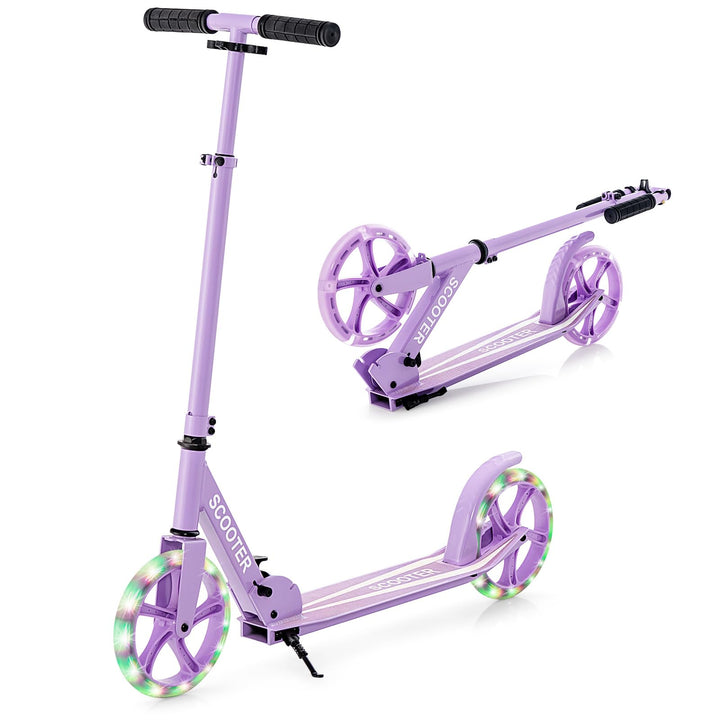 COSTWAY Scooter Roller klappbar, Tretroller höhenverstellbar, Cityroller 100kg Tragkraft, Sport Kick