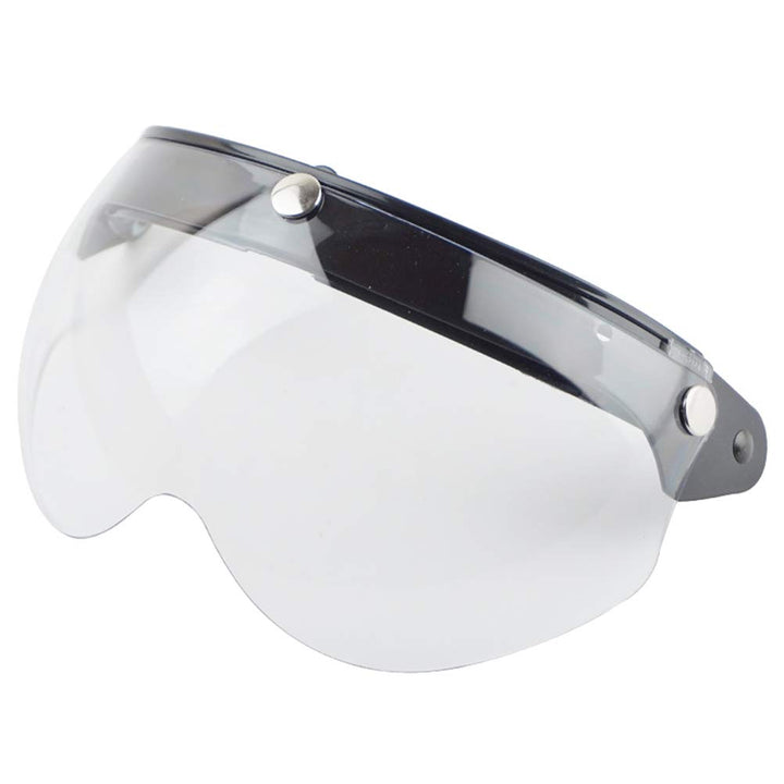 Breale Universal Motorrad Windproof Helm Visier Front Flip Up 3 Snap Sun Shield Halbgesicht Ersatz H