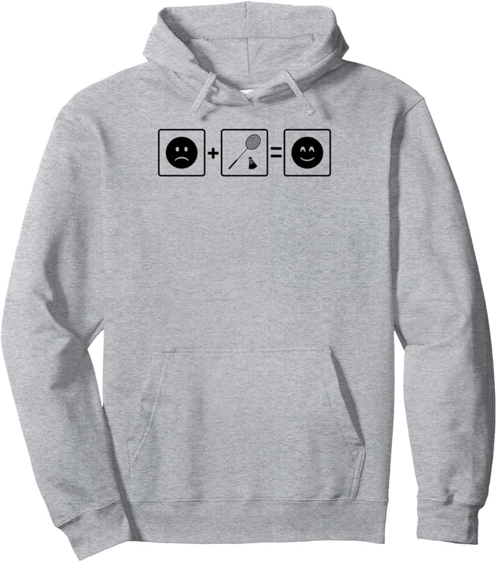Sad Plus Happy Is Badminton Federball Pullover Hoodie