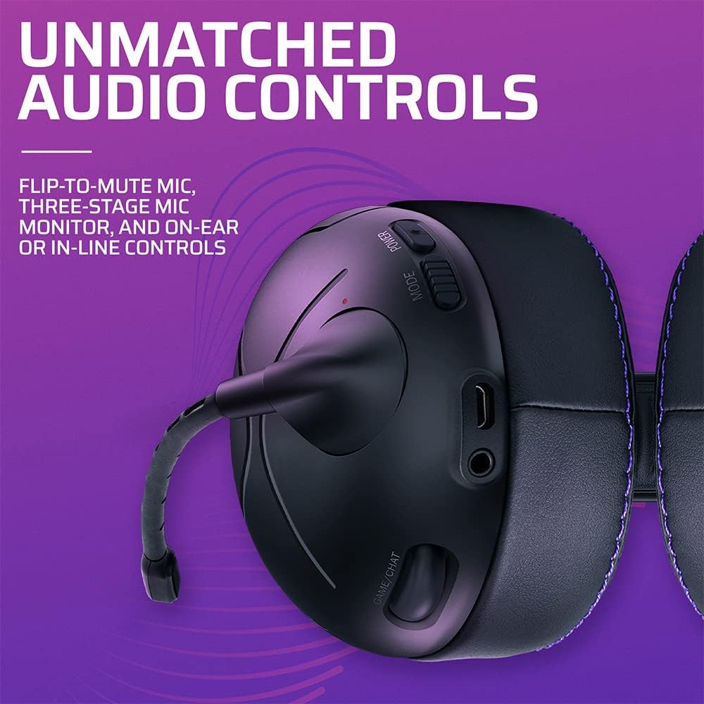 Victrix Gambit Schwarz drahtlos and verkabelt Gaming Kopfhörer mit Mic - PlayStation PS4, PS5 - Espo