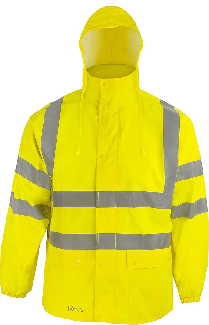 Prevent Warnschutz-Regenjacke RJG, leuchtgelb, Gr. 3XL 3XL-6XL, 3XL-6XL