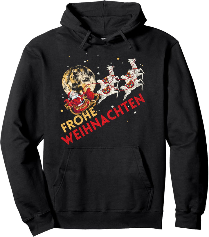 Rentiere Weihnachtsmann Santa Claus Geschenk Weihnachten Pullover Hoodie