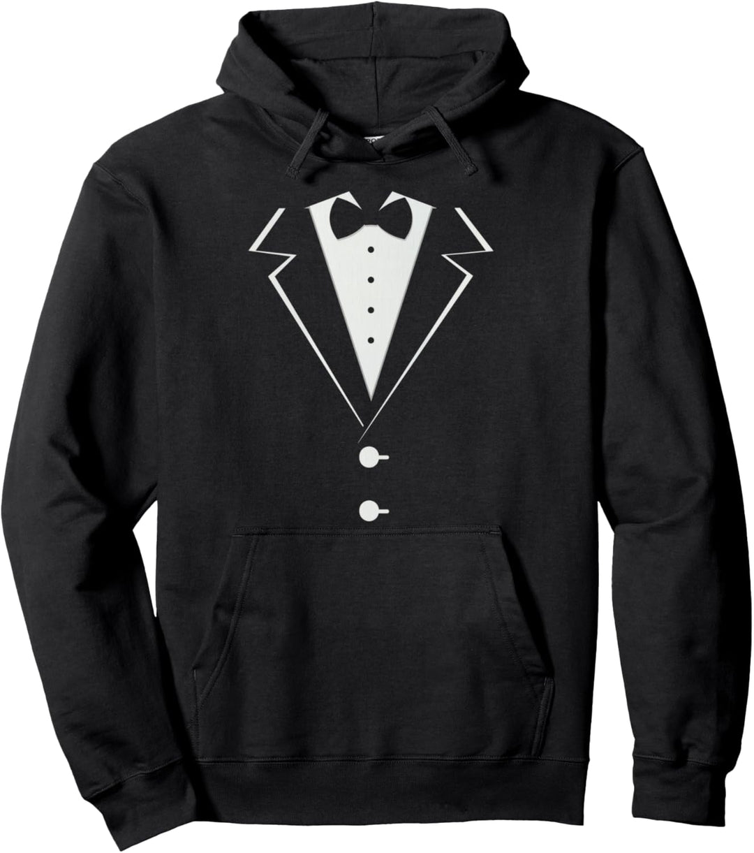 Tuxedo mit Schleife Lustige Anzug Kostüm für Herren Jungen Pullover Hoodie