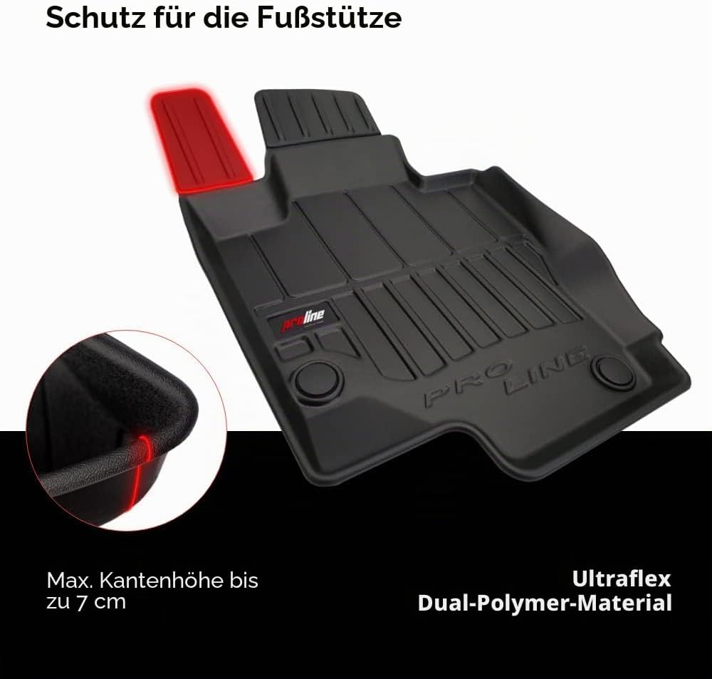 FROGUM ProLine 3D Gummimatten Exklusiven Auto Fussmatten Autofussmatten für Ford Ranger V Raptor 201