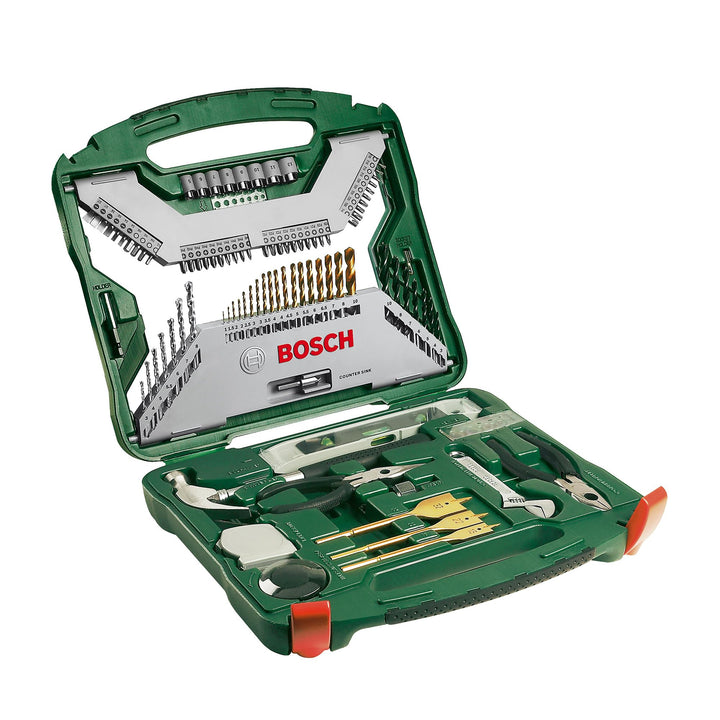 Bosch Accessories Bosch 103tlg. X-Line Titanium Bohrer und Schrauber Set (Holz, Stein und Metall, Zu