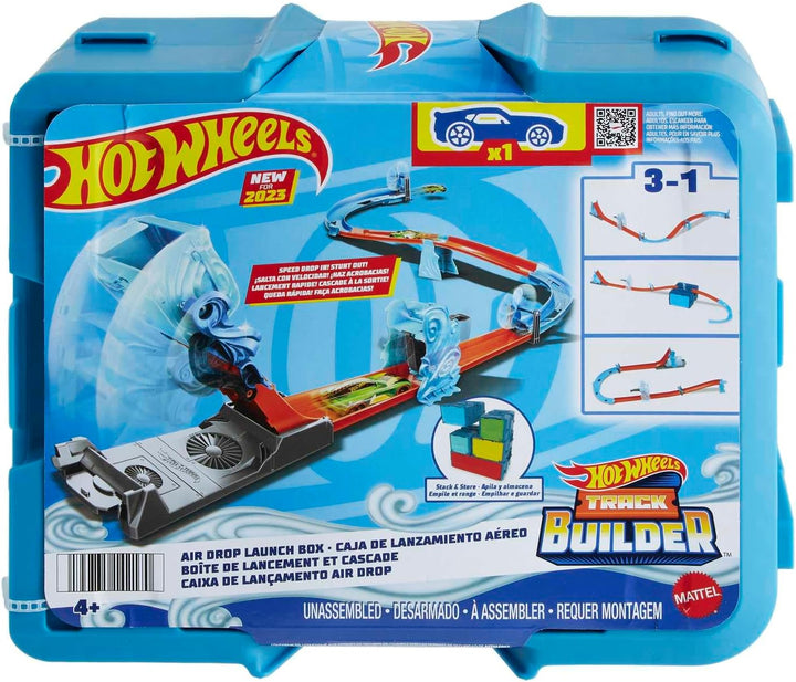 Hot Wheels Track Builder Freier Fall Starterbox - Wind- und Schwerkraft-Set, modulare Aufbewahrungsb