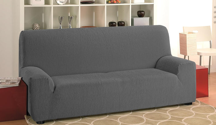 Martina Home Emilia Sofabezug, Anthrazit, 3-Sitzer 3 Plätze Anthrazit, 3 Plätze Anthrazit