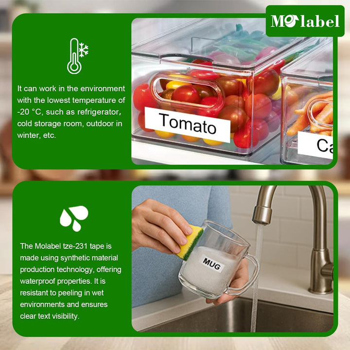 5er-Pack kompatible TZe-231 Schriftbänder für Brother TZe-231 / TZ-231, 12 mm (0,47 Zoll) laminiert,