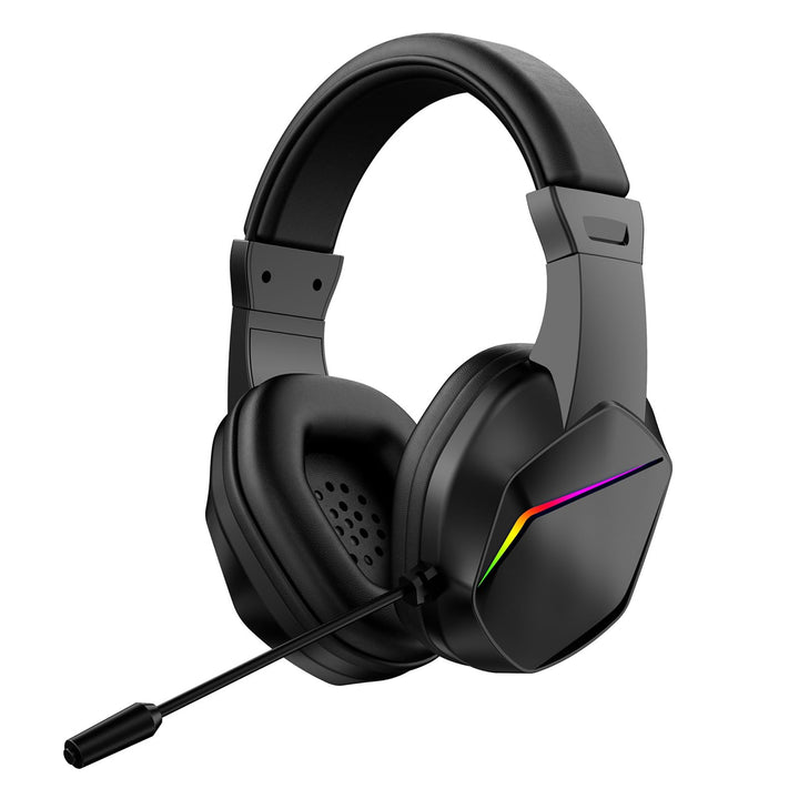 Kabelloses Gaming-Headset, Bt-Kopfhörer mit geringer Latenz und LED-Leuchten, Over-Ear-Headset mit M