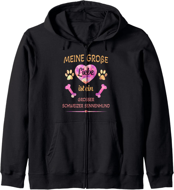 Meine grosse Liebe ist ein Grosser-Schweizer-Sennenhund Kapuzenjacke