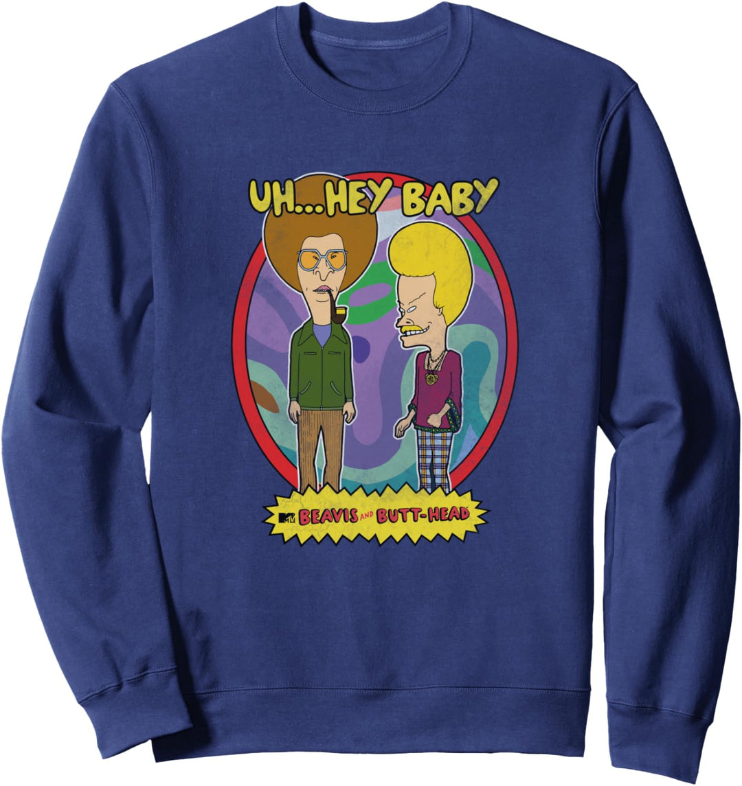 Beavis and Butt-Head Groovy Portrait Sweatshirt