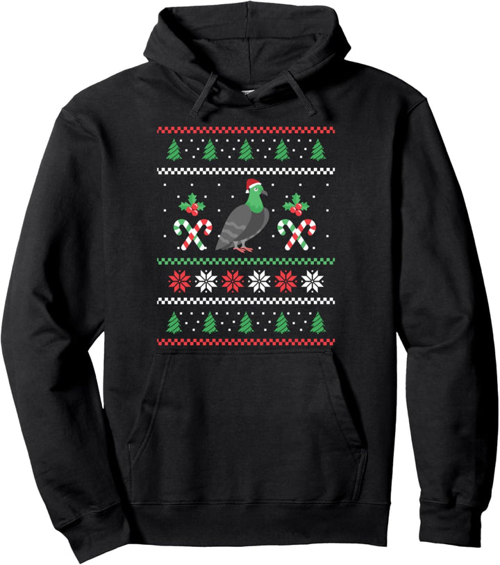 Ugly Christmas Taube Weihnachten Taubenzucht Tiere Pullover Hoodie