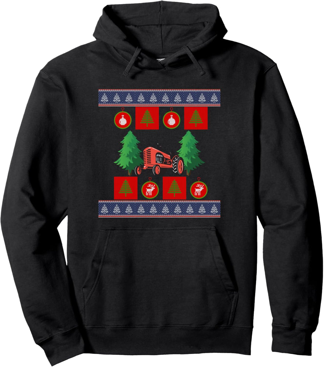 Traktor Bauer hässliche Weihnachtspullover lustiges Geschenk Pullover Hoodie