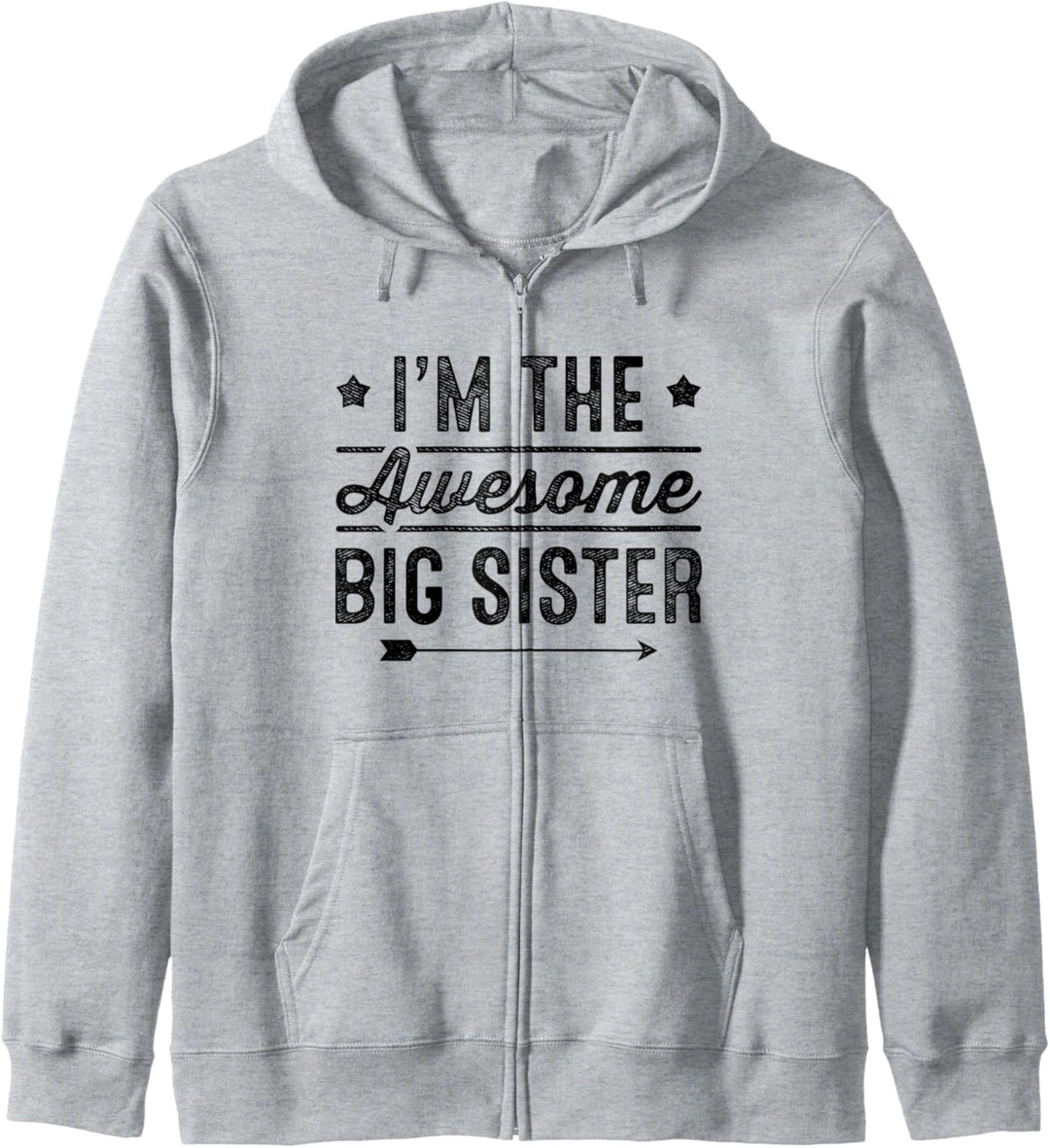 I'm The Awesome Big Sister Siblings Family Ankündigung Kapuzenjacke