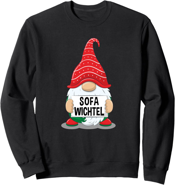 Sofa Chiller Wichtel Partnerlook Männer Frauen Weihnachten Sweatshirt