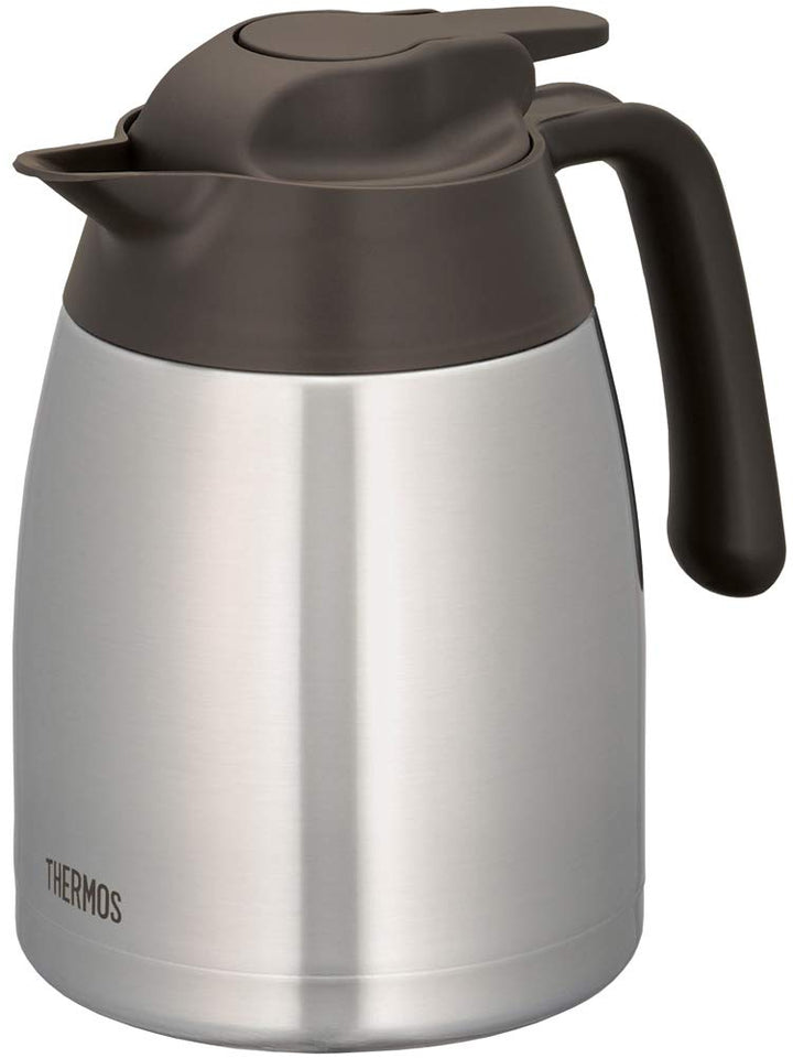 THERMOS Thermoskanne THV, Edelstahl 1L, Edelstahleinsatz, grosse Öffnung, spülmaschinenfest, 4026.20