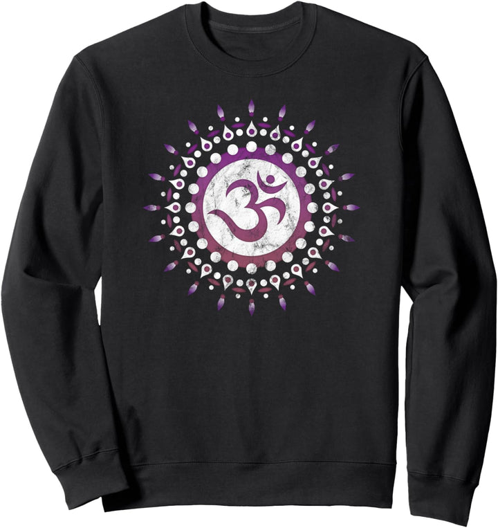 Om Mantra Sonne Yoga Symbol Mandala Sweatshirt