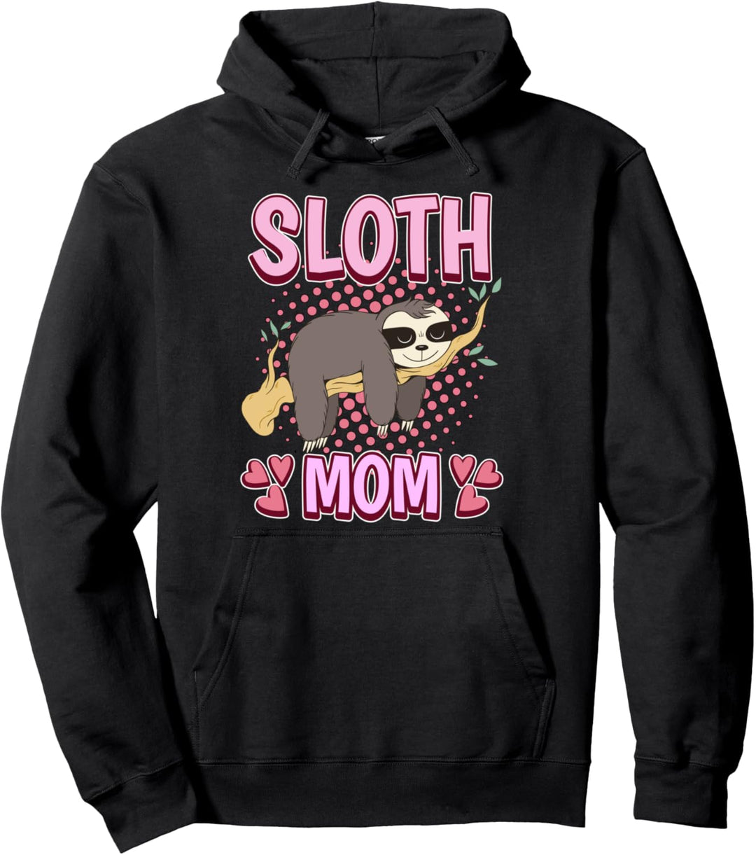 Damen Sloth Mom Mama Muttertag Faultier Pullover Hoodie