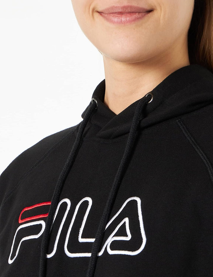 FILA Damen Sarena Cropped Kapuzenpullover M Schwarz, M Schwarz