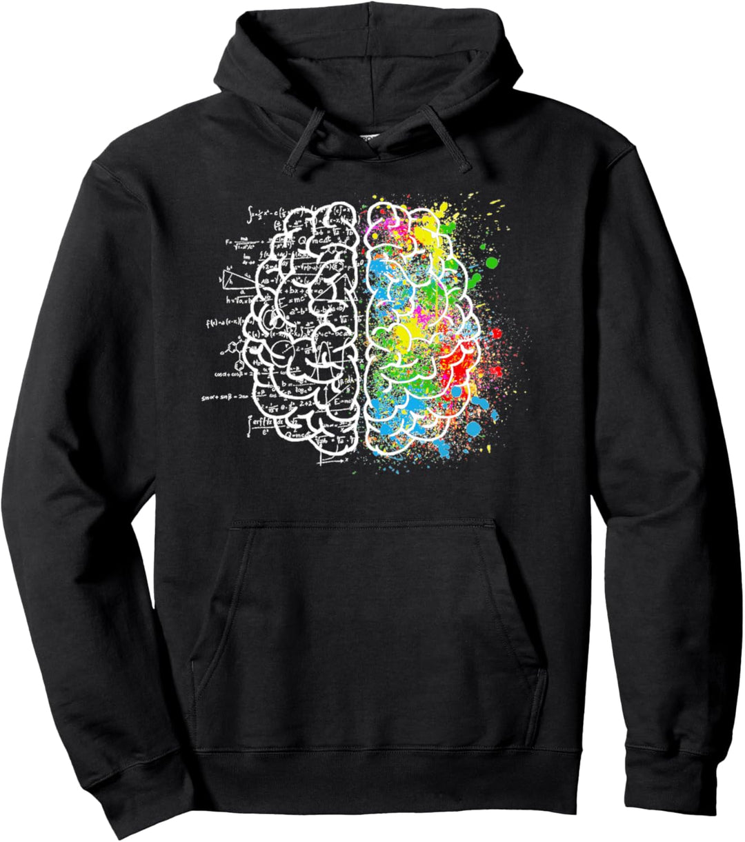 Creative Brain Art Science Math Pullover Hoodie