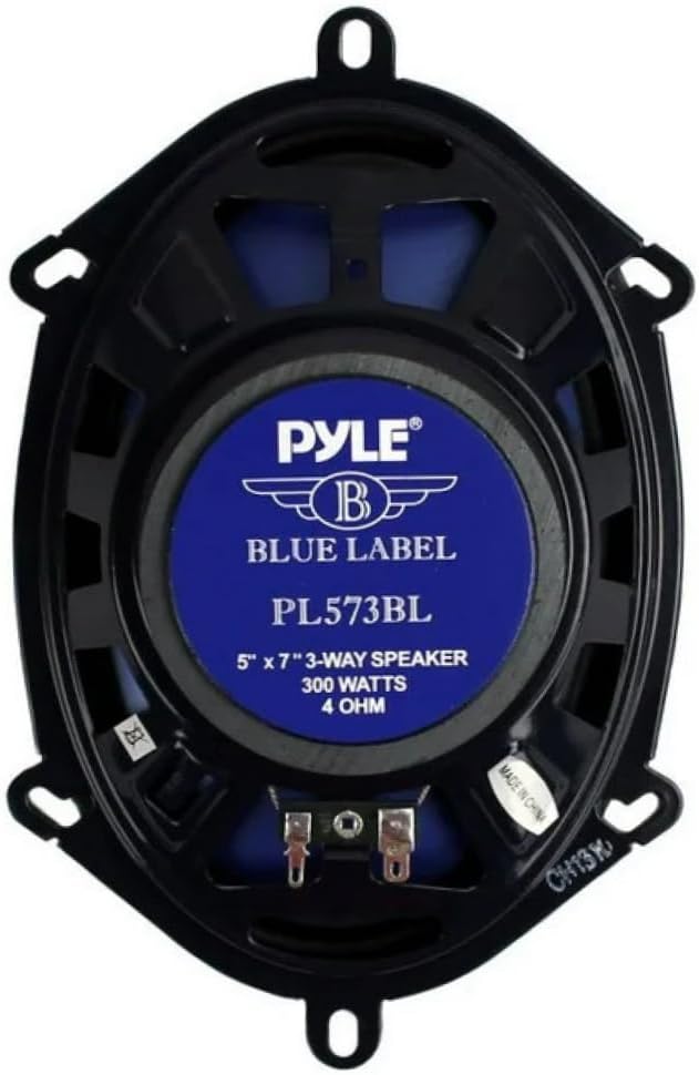 KIT-Set FÜR Pyle Blue Label PL573BL 2 5 x 7 3-Wege-Triaxiallautsprecher, 150 Watt RMS, 300 Watt max.