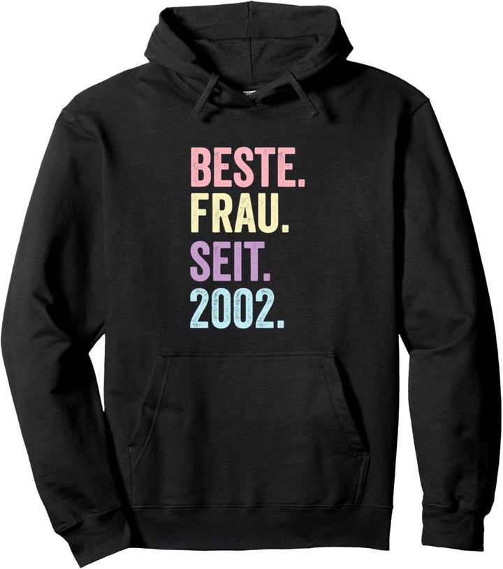 Beste Frau Seit 2002 | 22 Hochzeitstag 22 Jahre Pullover Hoodie