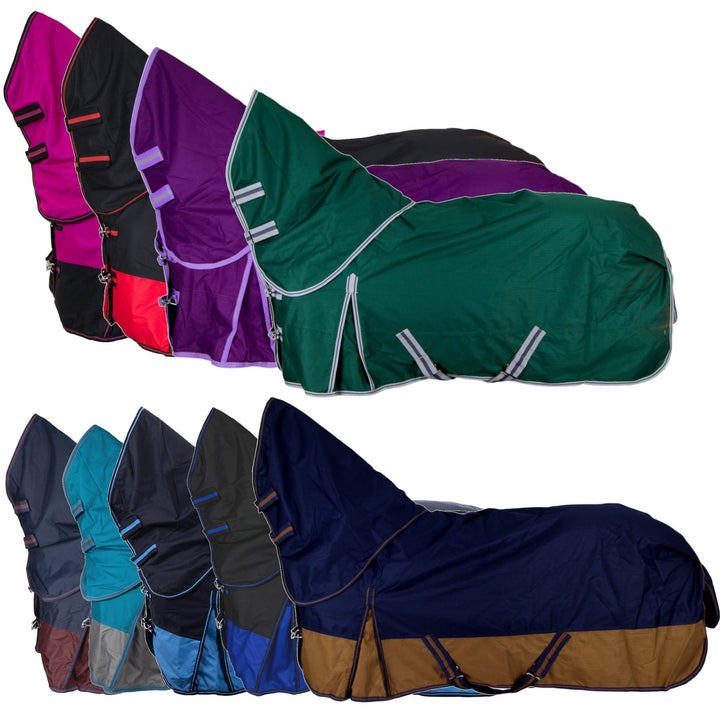 RL24 - Weidedecke Full Neck Basicline 600D Polarfleecefutter | als Regendecke &amp; Übergangsdecke | was