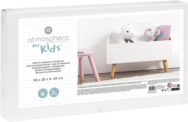 Kindertruhe Wolke weiss - Weiss - Atmosphera créateur d&