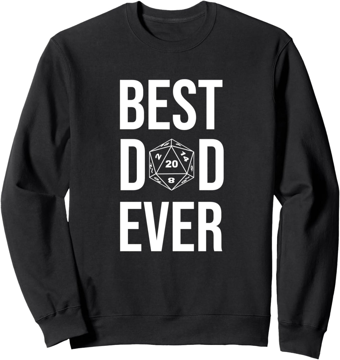 Best Dad Ever D20 Dice RPG Rollenspiel Brettspiel Geschenk Sweatshirt